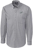 Cutter and Buck Philadelphia Eagles Mens Charcoal Easy Care Long Sleeve Dress Shirt