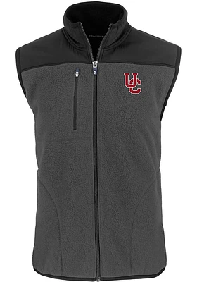 Cutter and Buck Cincinnati Bearcats Mens Cascade Sherpa Sleeveless Jacket