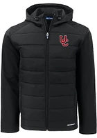 Cutter and Buck Cincinnati Bearcats Mens Black Evoke Hood Logo Heavyweight Jacket