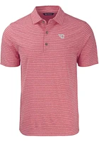 Cutter and Buck Dayton Flyers Mens Forge Heather Stripe Short Sleeve Polo