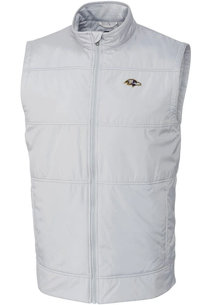 Cutter and Buck Baltimore Ravens Big Tall Grey Stealth Mens Vest