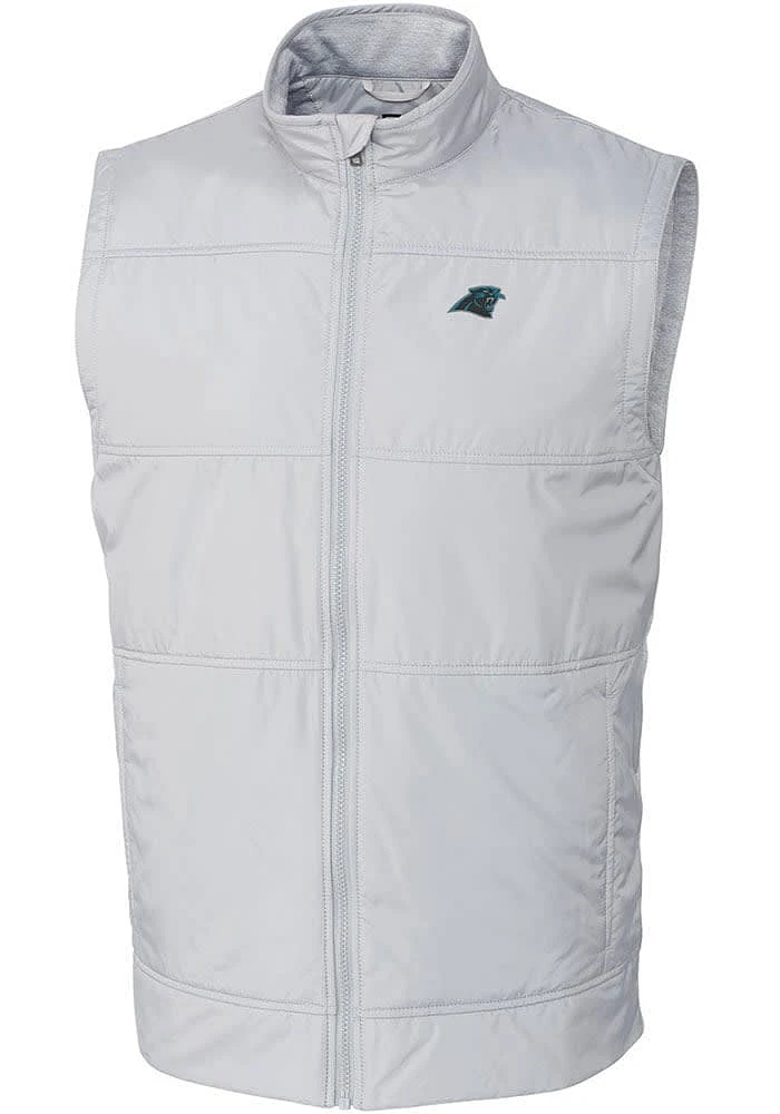 Cutter and Buck Carolina Panthers Big Tall Grey Stealth Mens Vest