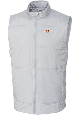 Cutter and Buck Cincinnati Bengals Big Tall Grey Stealth Mens Vest