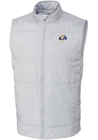 Cutter and Buck Los Angeles Rams Big Tall Grey Stealth Mens Vest