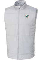 Cutter and Buck Miami Dolphins Big Tall Grey Stealth Mens Vest