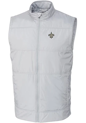 Cutter and Buck New Orleans Saints Big Tall Grey Stealth Mens Vest