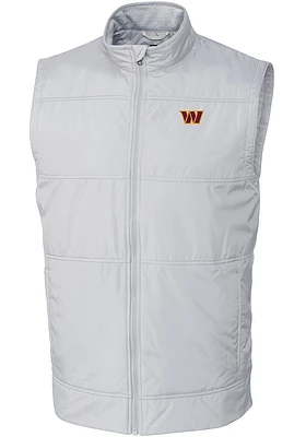 Cutter and Buck Washington Commanders Big Tall Grey Stealth Mens Vest