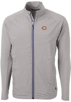 Cutter and Buck Chicago Bears Mens Grey Adapt Eco Big Tall Light Weight Jacket