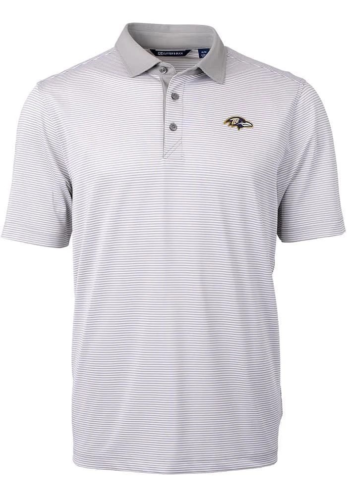 Cutter and Buck Baltimore Ravens Virtue Eco Pique Big Tall Polo