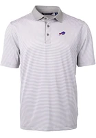 Cutter and Buck Buffalo Bills Grey Virtue Eco Pique Big Tall Polo
