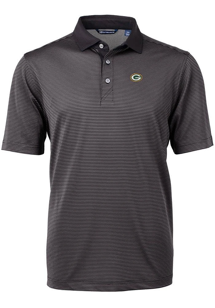 Cutter and Buck Green Bay Packers Virtue Eco Pique Big Tall Polo