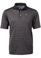 Cutter and Buck Jacksonville Jaguars Black Virtue Eco Pique Design Big Tall Polo