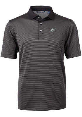 Cutter and Buck Philadelphia Eagles Virtue Eco Pique Micro Stripe Big Tall Polo