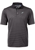 Cutter and Buck Philadelphia Eagles Virtue Eco Pique Micro Stripe Big Tall Polo