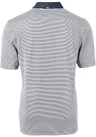Cutter and Buck Seattle Seahawks Navy Blue Virtue Eco Pique Micro Stripe Big Tall Polo