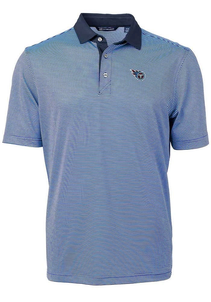 Cutter and Buck Tennessee Titans Light Blue Virtue Eco Pique Big Tall Polo