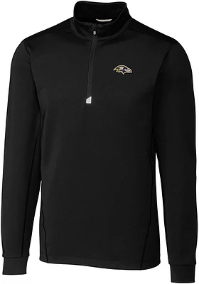 Cutter and Buck Baltimore Ravens Mens Traverse Big Tall Qtr Zip