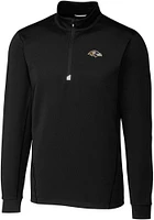 Cutter and Buck Baltimore Ravens Mens Traverse Big Tall Qtr Zip