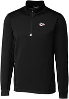 Cutter and Buck Kansas City Chiefs Mens Traverse Big Tall Qtr Zip