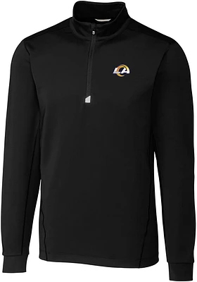 Cutter and Buck Los Angeles Rams Mens Traverse Big Tall Qtr Zip
