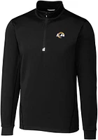 Cutter and Buck Los Angeles Rams Mens Traverse Big Tall Qtr Zip
