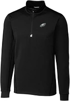 Cutter and Buck Philadelphia Eagles Mens Traverse Big Tall Qtr Zip