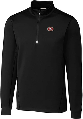 Cutter and Buck San Francisco 49ers Mens Traverse Big Tall Qtr Zip