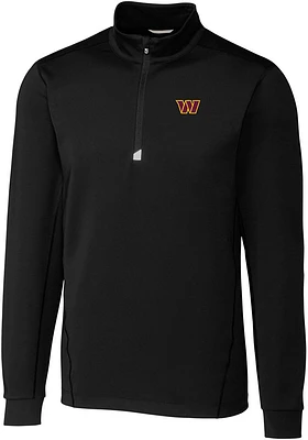 Cutter and Buck Washington Commanders Mens Traverse Big Tall Qtr Zip