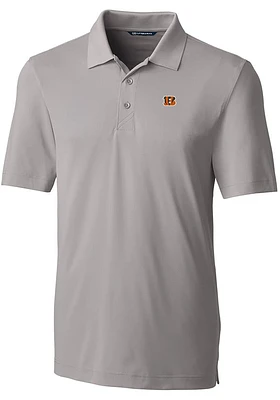 Cutter and Buck Cincinnati Bengals Grey Forge Design Big Tall Polo