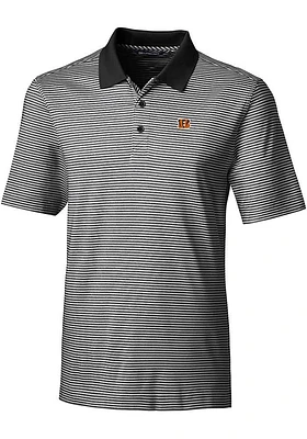 Cutter and Buck Cincinnati Bengals Forge Tonal Stripe Big Tall Polo