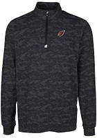 Cutter and Buck Arizona Cardinals Mens Black Traverse Camo Big Tall Qtr Zip