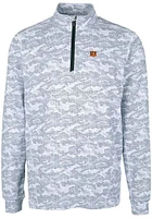 Cutter and Buck Cincinnati Bengals Mens Charcoal Traverse Camo Big Tall 1/4 Zip Pullover