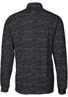 Cutter and Buck Washington Commanders Mens Black Traverse Camo Big Tall Qtr Zip