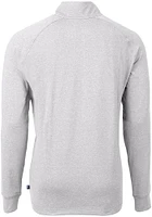 Cutter and Buck Denver Broncos Mens Grey Adapt Eco Knit Big Tall Qtr Zip