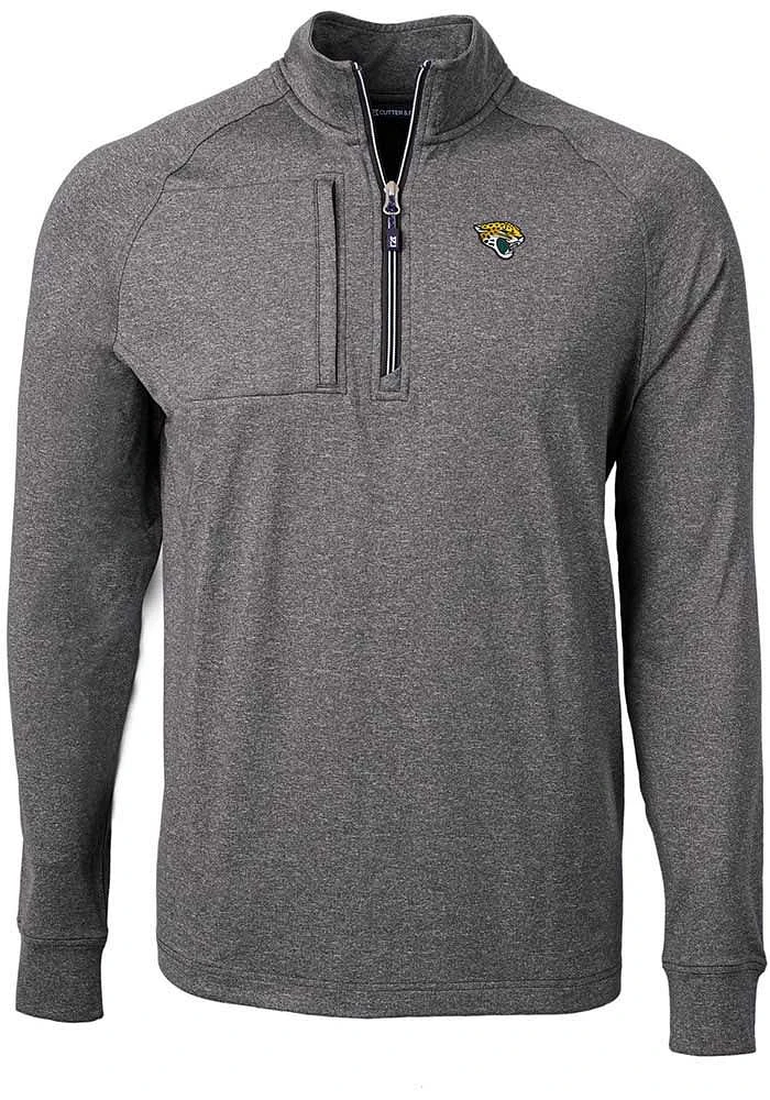 Cutter and Buck Jacksonville Jaguars Mens Adapt Eco Knit Big Tall Qtr Zip