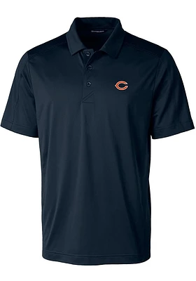Cutter and Buck Chicago Bears Mens Navy Blue Prospect Big Tall Polos Shirt