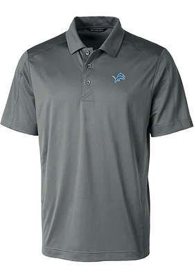 Cutter and Buck Detroit Lions Grey Prospect Big Tall Polo