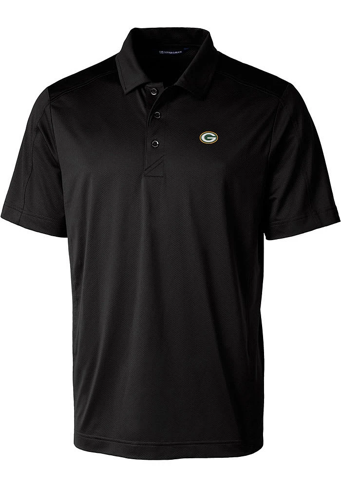 Cutter and Buck Green Bay Packers Black Prospect Big Tall Polo