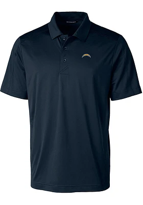Cutter and Buck Los Angeles Chargers Mens Navy Blue Prospect Big Tall Polos Shirt