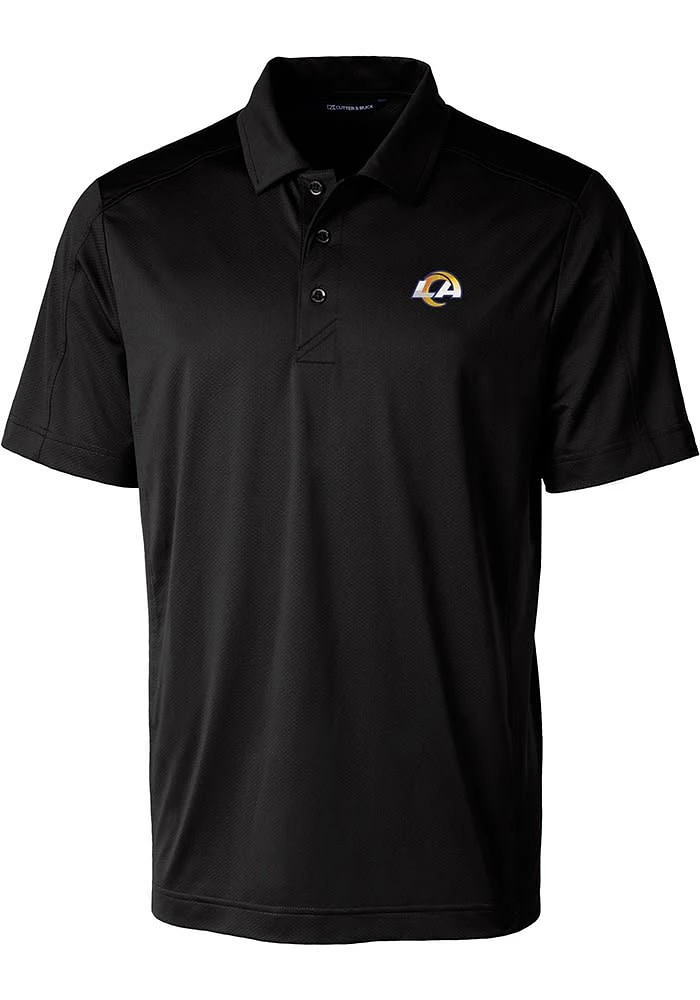 Cutter and Buck Los Angeles Rams Black Prospect Big Tall Polo