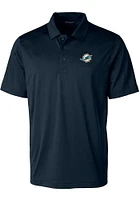 Cutter and Buck Miami Dolphins Mens Navy Blue Prospect Big Tall Polos Shirt