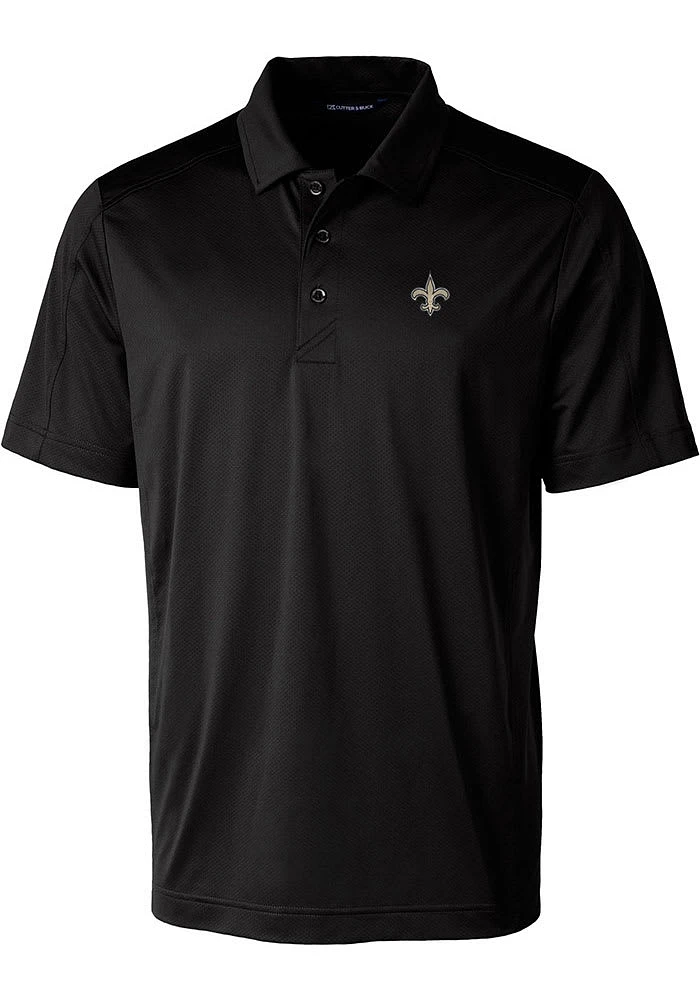 Cutter and Buck New Orleans Saints Black Prospect Big Tall Polo