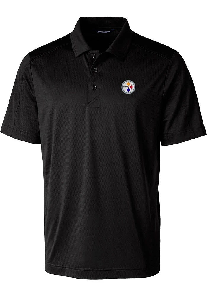 Cutter and Buck Pittsburgh Steelers Black Prospect Big Tall Polo