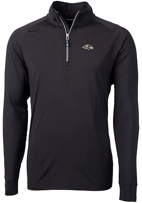 Cutter and Buck Baltimore Ravens Mens Adapt Eco Big Tall Qtr Zip