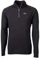 Cutter and Buck Baltimore Ravens Mens Adapt Eco Big Tall Qtr Zip