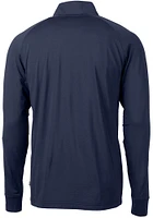 Cutter and Buck Denver Broncos Mens Navy Blue Adapt Eco Big Tall Qtr Zip