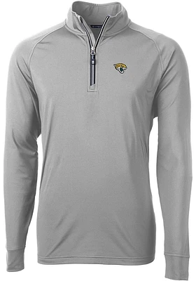 Cutter and Buck Jacksonville Jaguars Mens Grey Adapt Eco Big Tall Qtr Zip
