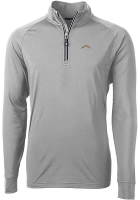 Cutter and Buck Los Angeles Chargers Mens Adapt Eco Big Tall Qtr Zip
