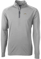 Cutter and Buck Los Angeles Chargers Mens Adapt Eco Big Tall Qtr Zip