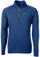 Cutter and Buck Los Angeles Chargers Mens Adapt Eco Big Tall Qtr Zip